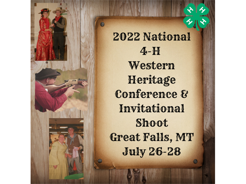 Logo for 2022 National 4-H Western Heritage Conference and Invitational Shoot