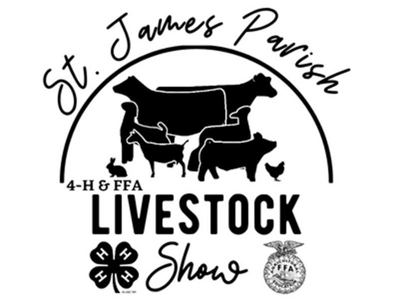 Logo for 2024 St. James Parish 4-H/FFA Livestock Show